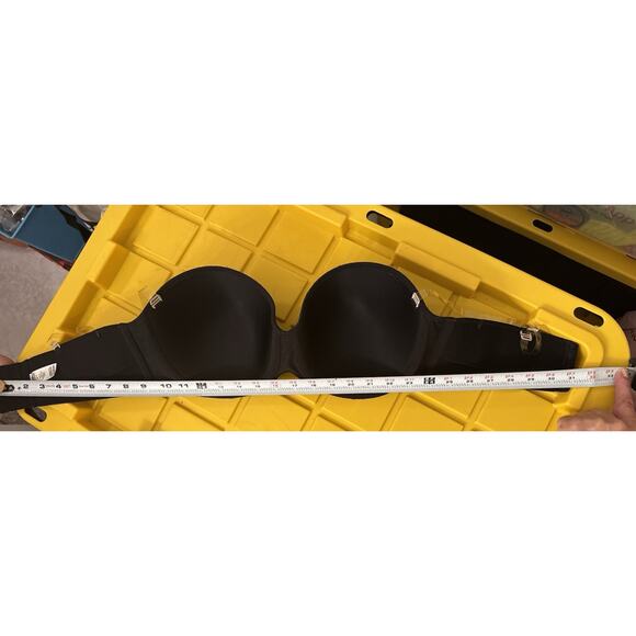 Lilyette Bra Black Women's 38D 62595 Clear Straps Maidenform - Picture 3 of 3